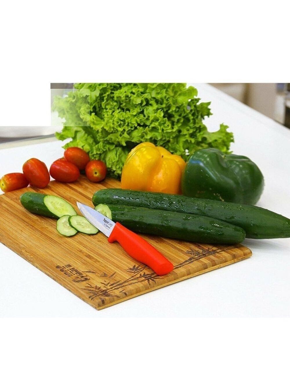 Bamboo Wood Cutting Board Compact Design